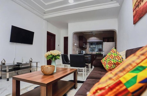 Adenta Apartment | 2-bedroom apartment in serene Adenta Municipality with AC