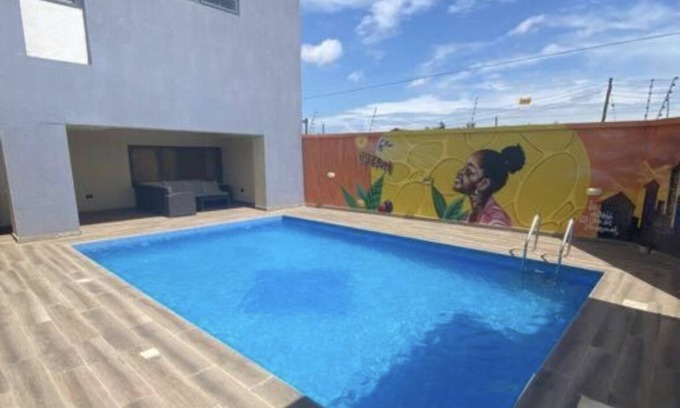 Teshie House | Modern + Cozy 1 Bedroom Apartment with a pool in a gated complex!