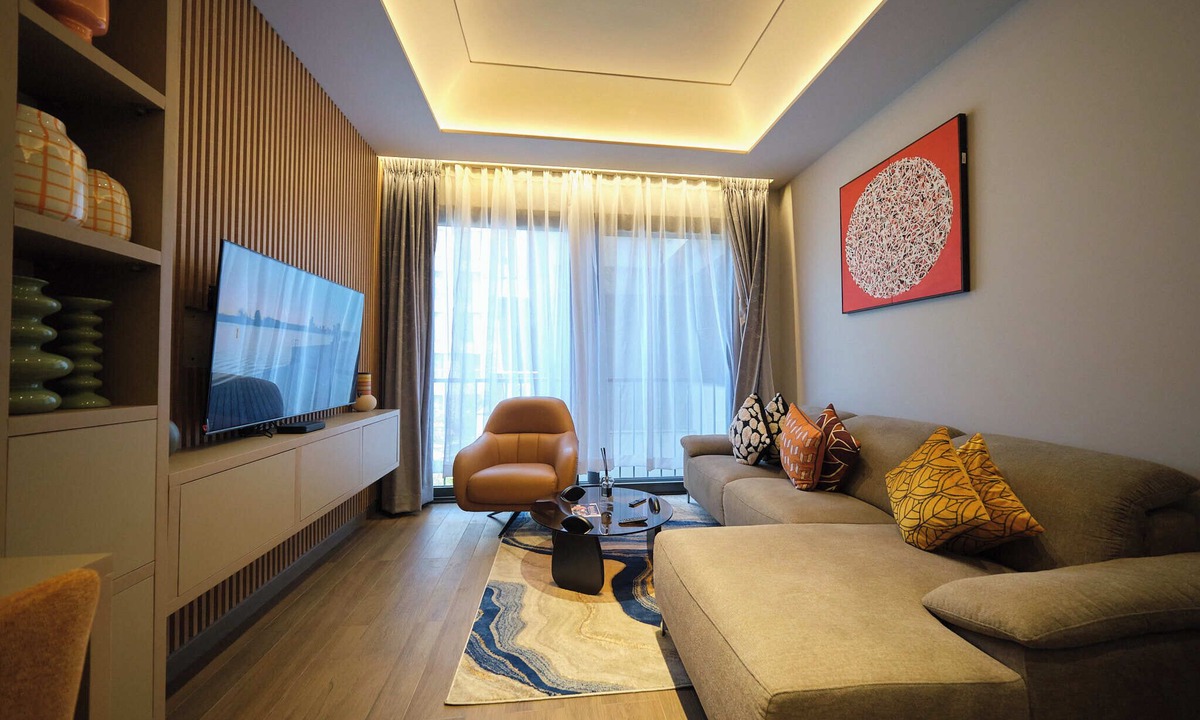 Cantonments Apartment | The Diamond In City Duplex One Bedroom With Pool View By ZENORA Living