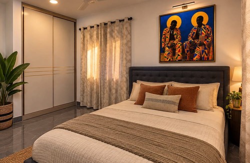Adentan Apartment | Kente Suite 2BR apartment with AC in Adenta
