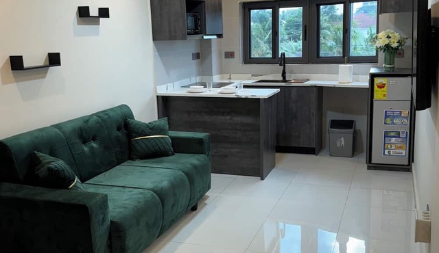 Modern 1-bedroom apartment in Accra, walking distance to shopping and dining in Accra